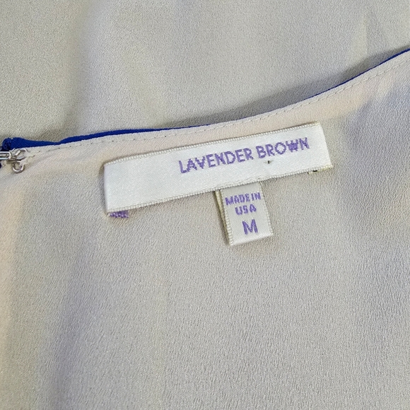 Lavender Brown Sapphire Blue  Sleeveless V-Neck Tie Waist  Jumpsuit - Picture 5 of 9